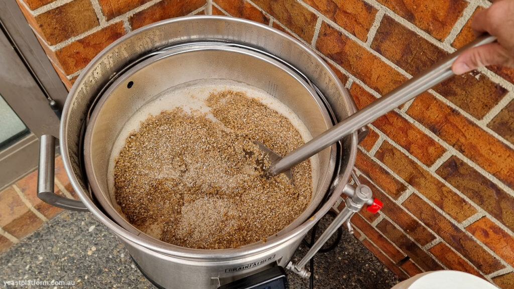 mashing in for all grain home brew