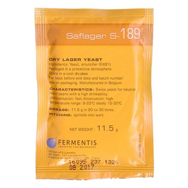 Fermentis Saflager s189 11g pack