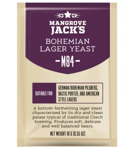 Mangrove jacks M84 bohemian lager yeast 10g